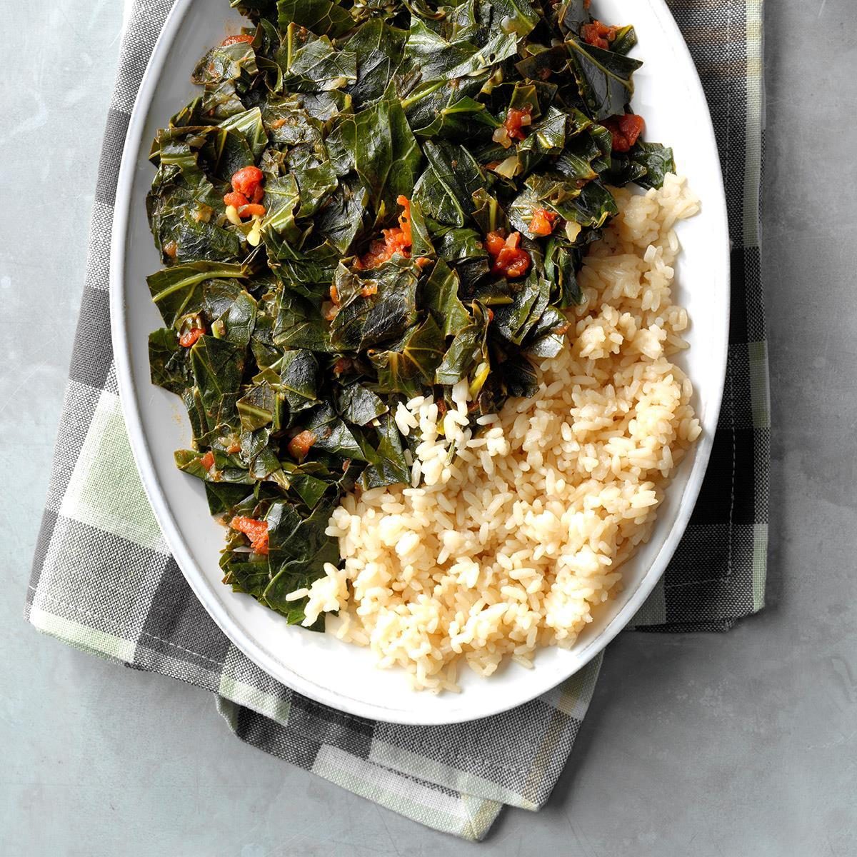 Rice with Collard Greens Relish