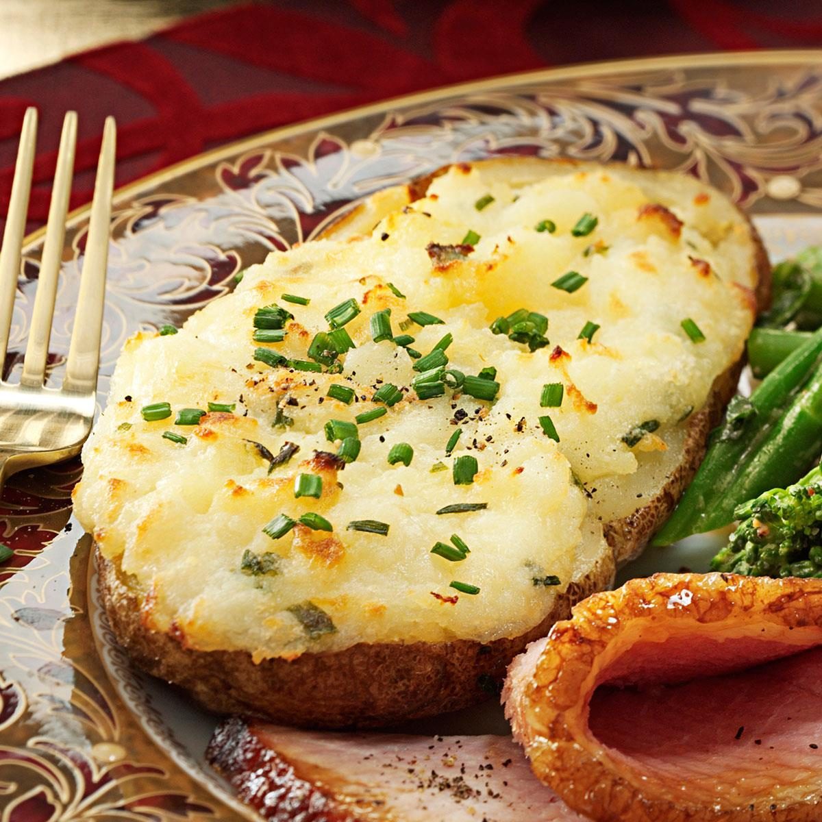 Cheese-Stuffed Twice-Baked Potatoes