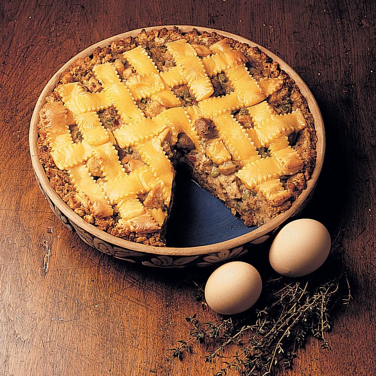 Chicken and Stuffing Pie