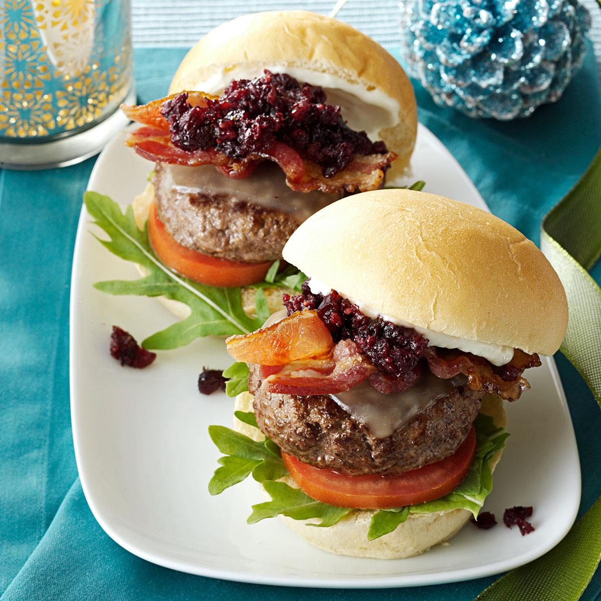 Cranberry-Beef Mini Burgers