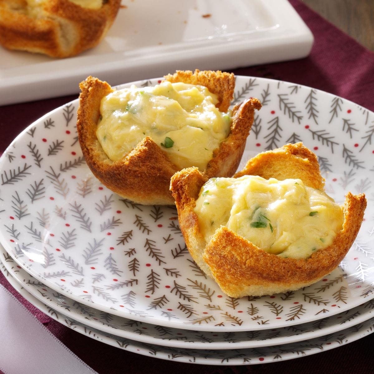 Creamy Crab Toast Cups