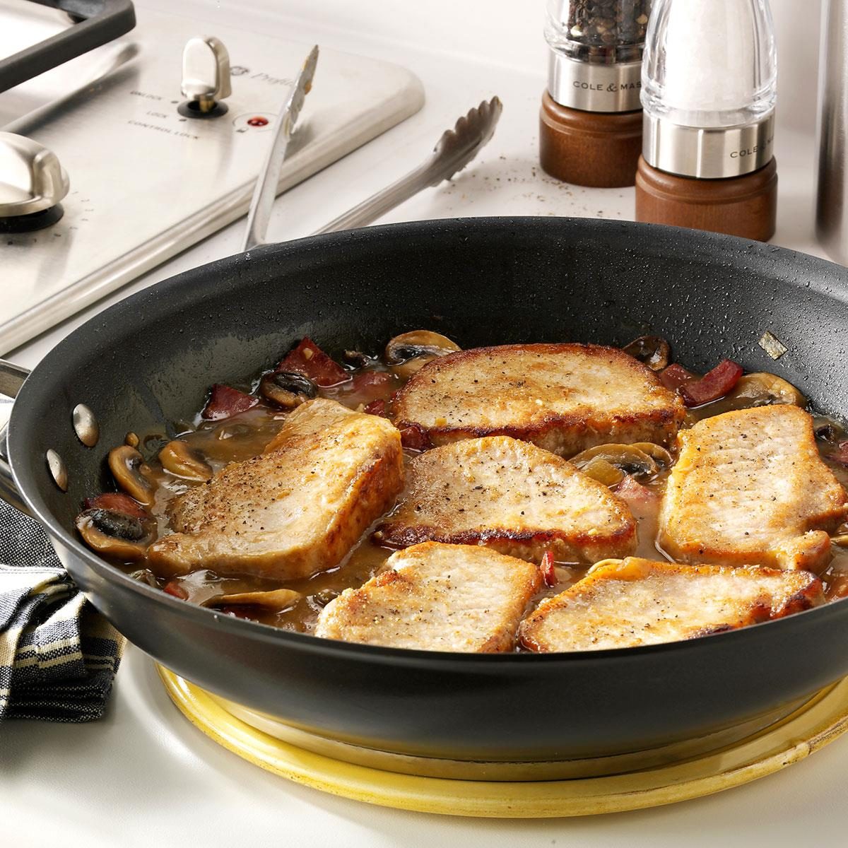 Elegant pork marsala