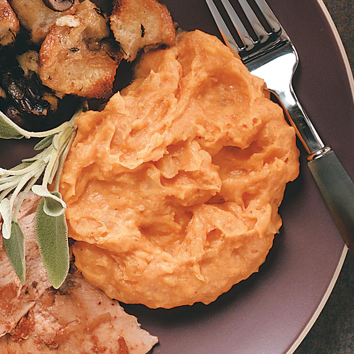 Golden Sweet Smashed Potatoes