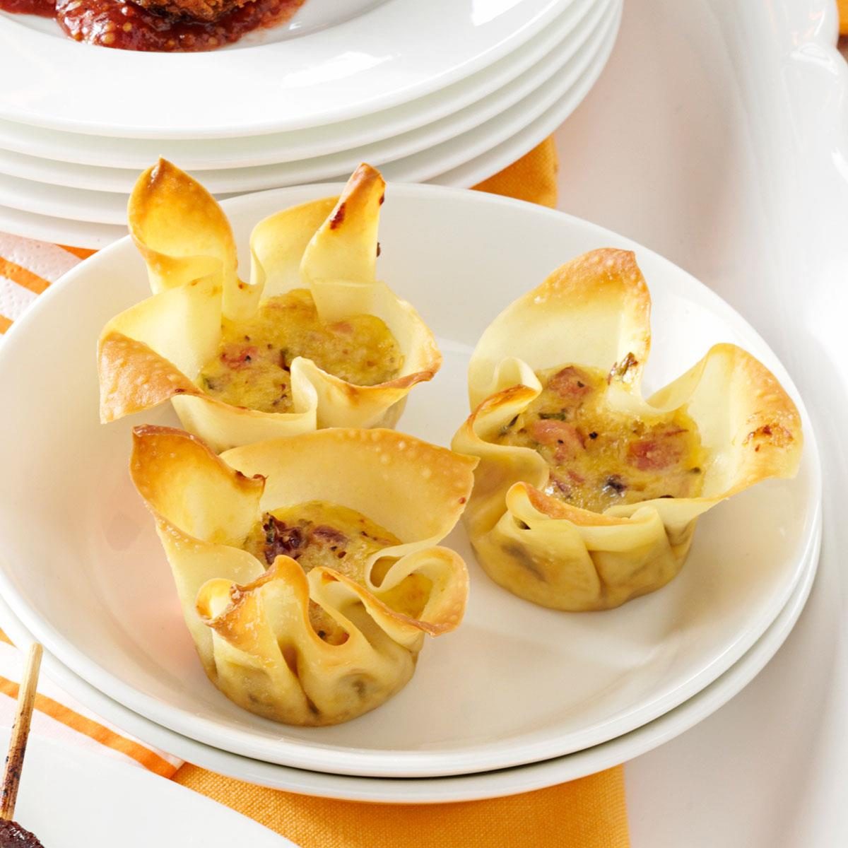 Smoked Gouda and Ham Appetizer Tarts