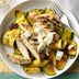 Garlic-Grilled Chicken with Pesto Zucchini Ribbons