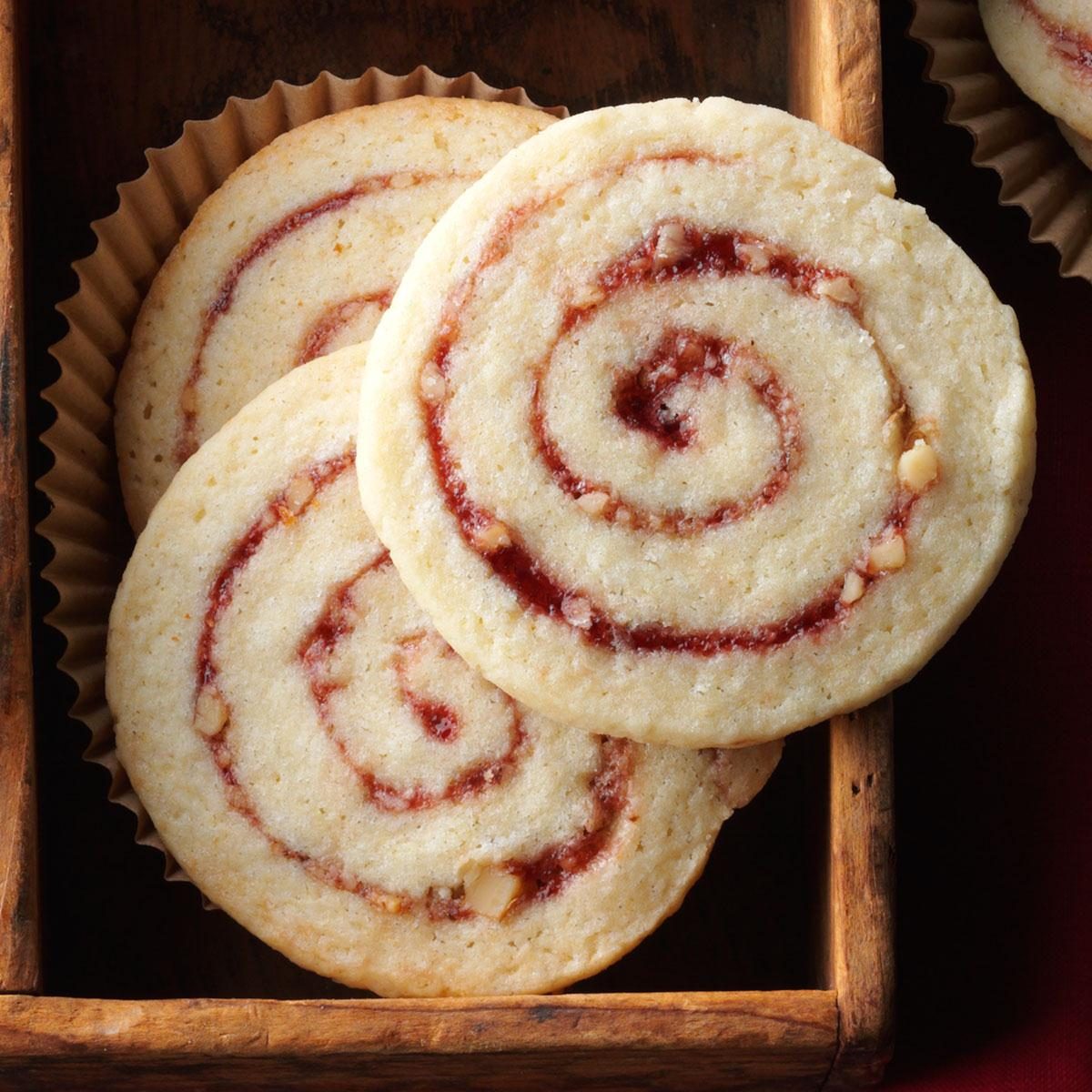 Raspberry Nut Pinwheels