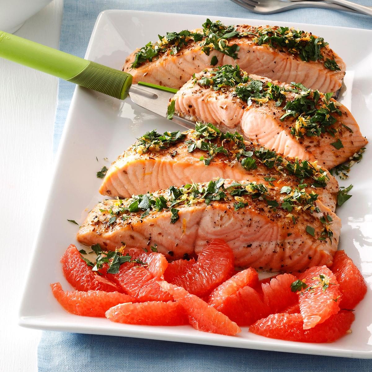 Grapefruit Gremolata Salmon