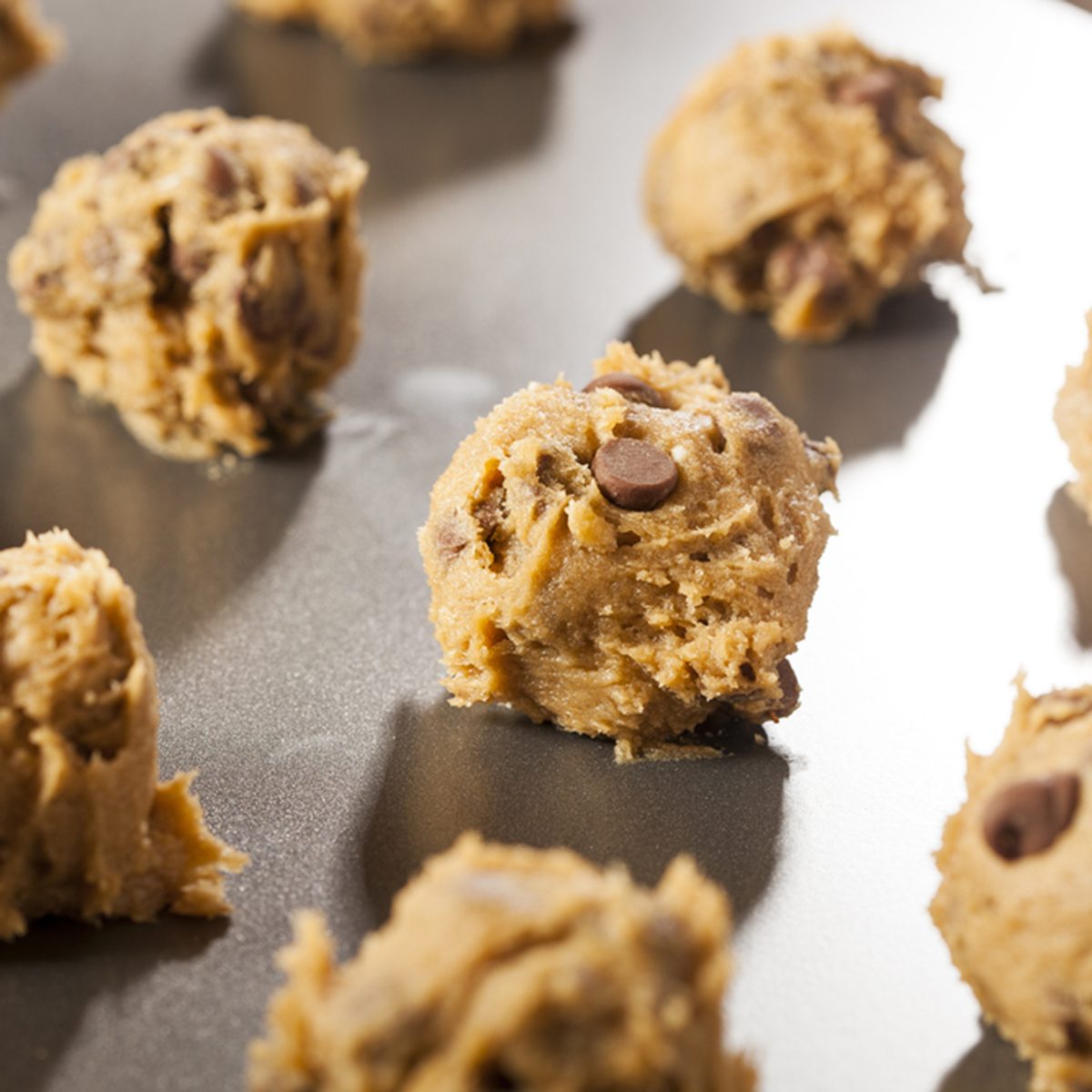 Homemade Chocolate Chip Cookie Dough Ready to Bake; Shutterstock ID 161855624; Job (TFH, TOH, RD, BNB, CWM, CM): Taste of Home