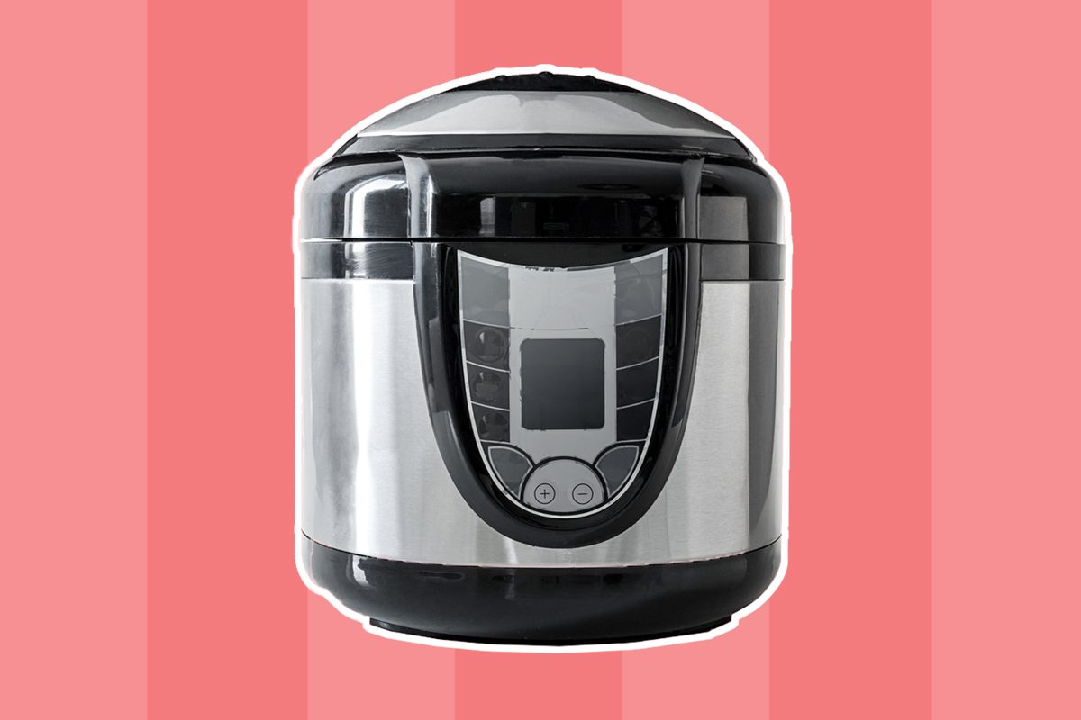 Electric pressure cooker isolated on a white background; Shutterstock ID 340132283