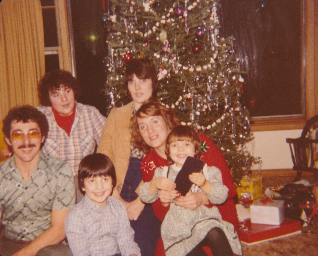 Family photo on Christmas