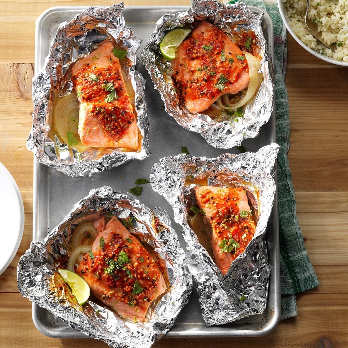 Asian-Style Salmon Packets