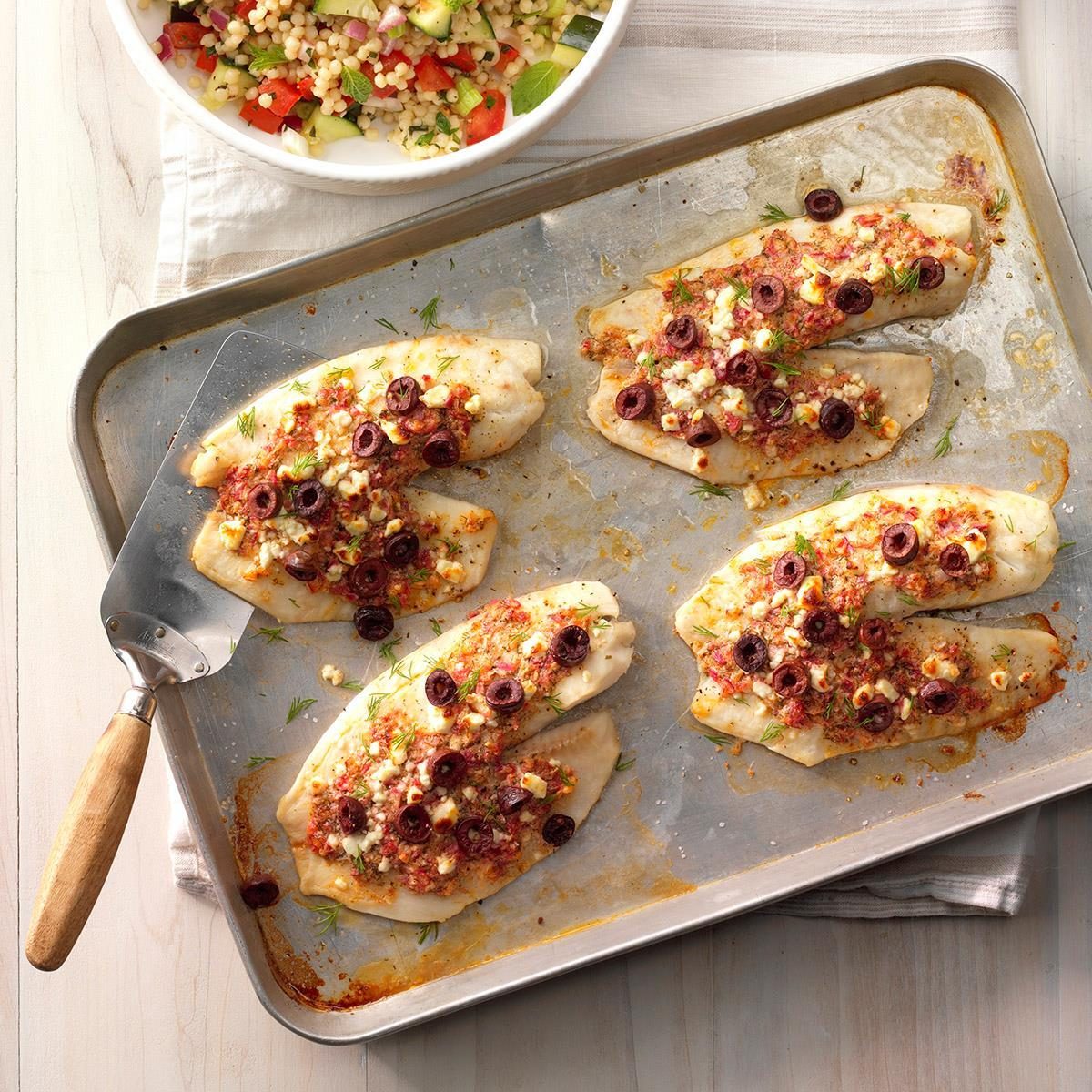 Broiled Greek Fish Fillets