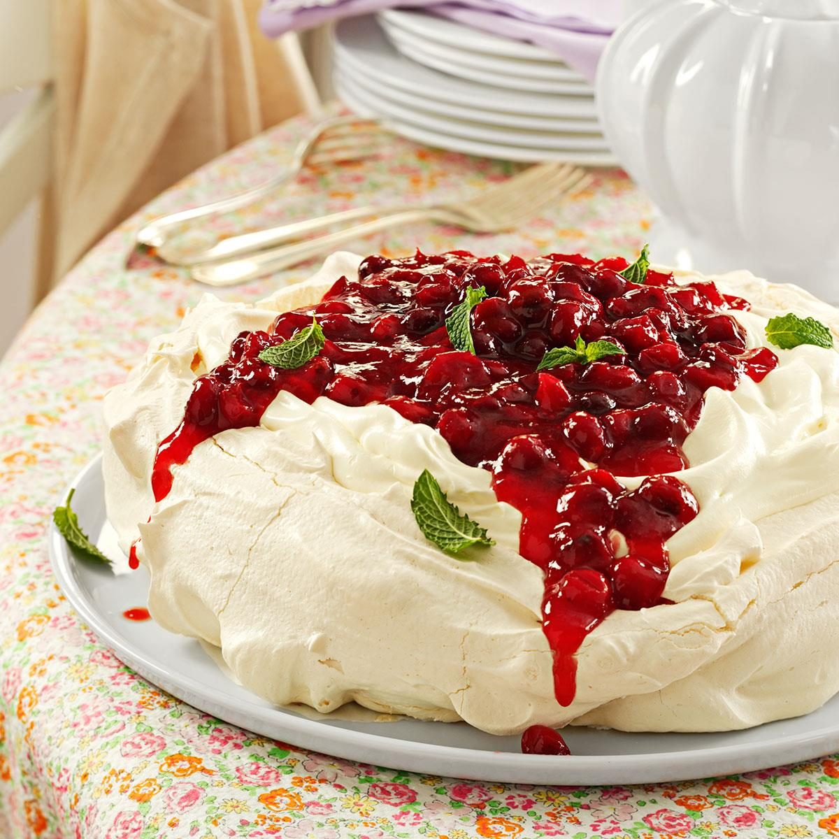 Cranberry Pavlova