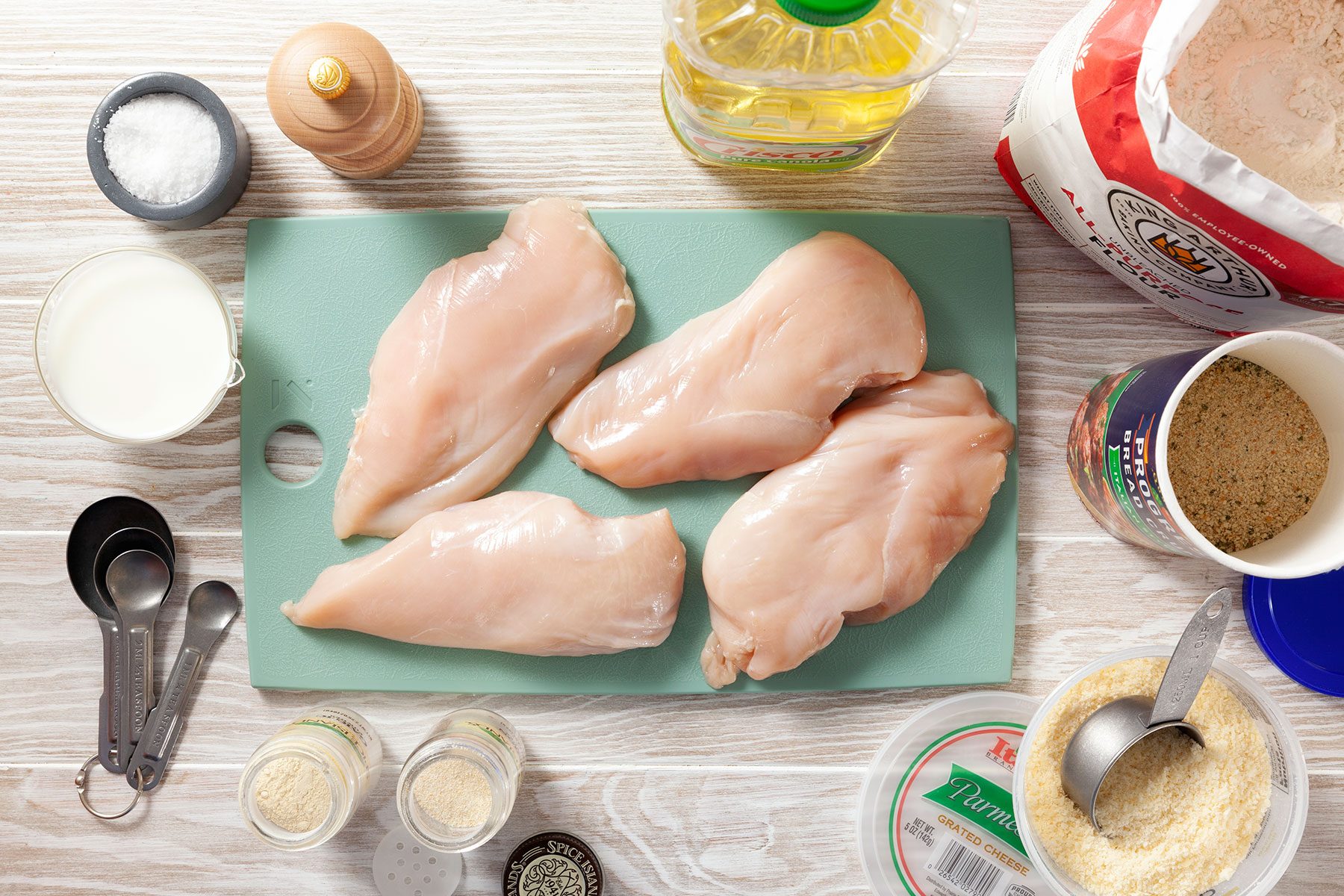 Ingredients for Fried Chicken Cutlets