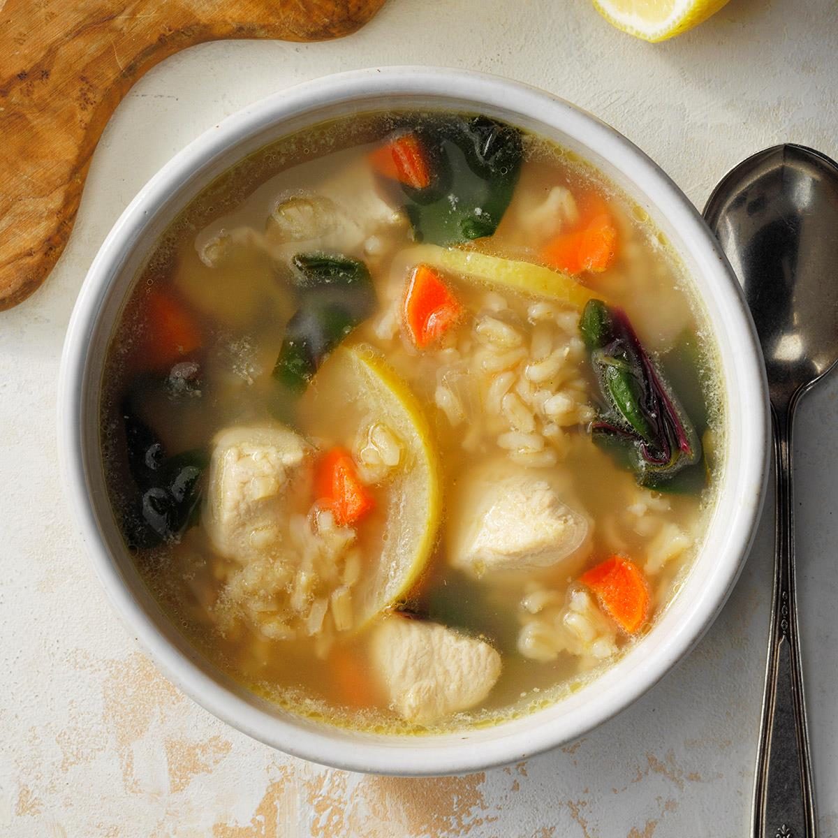 Panera Bread Lemon Chicken Orzo Soup Copycat
