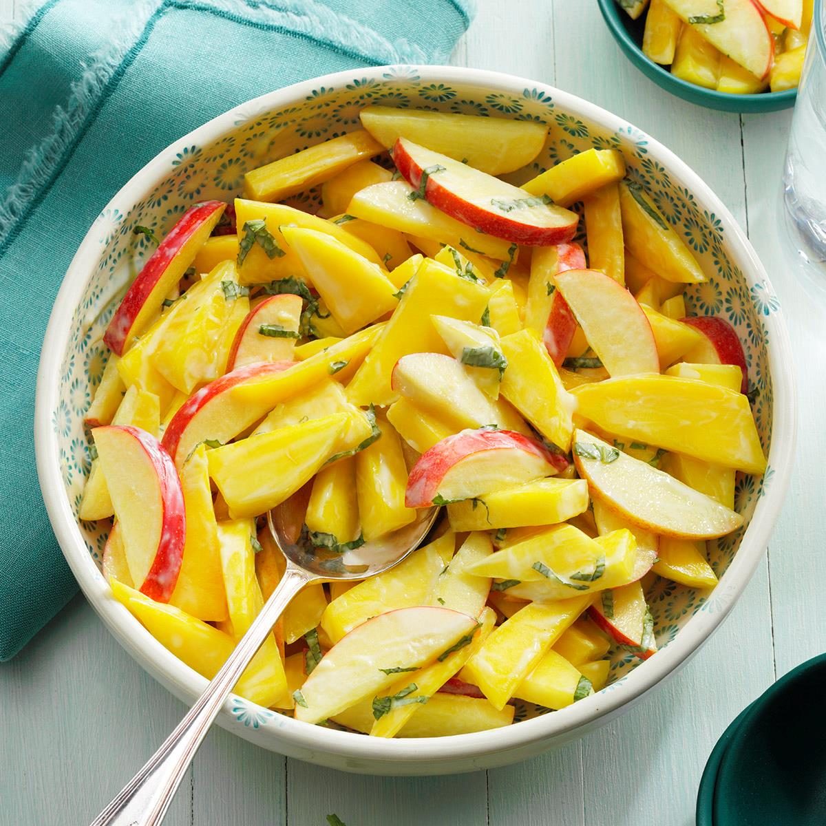 Mango Salad with Mint Yogurt Dressing