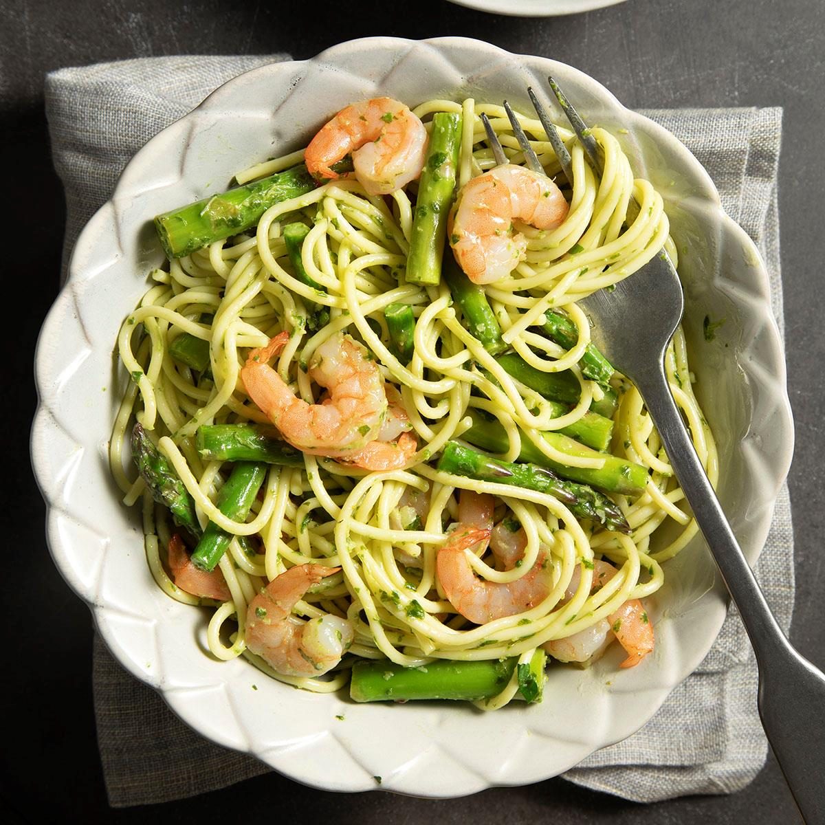 Shrimp Pesto Pasta