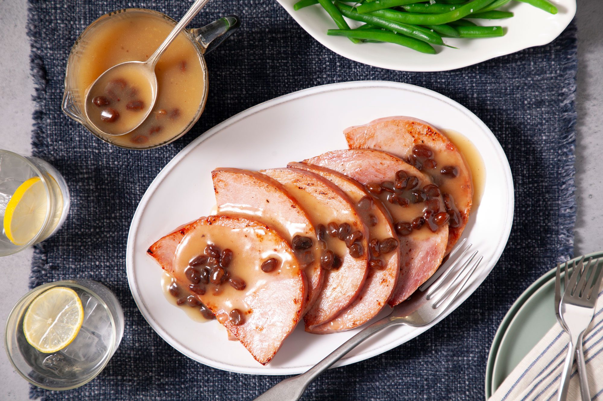 Raisin Sauce served on Ham