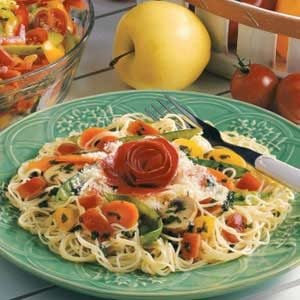 Angel Hair Pasta with Garden Vegetables