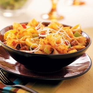 Bow Tie Beef Skillet