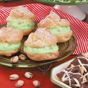 Pistachio Cream Puffs