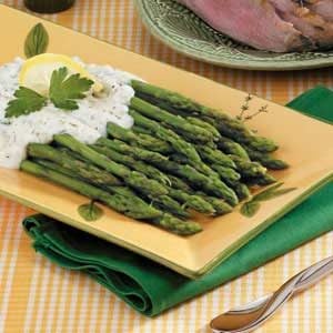 Asparagus with Cream Sauce