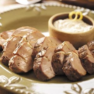 Pork Tenderloin with Horseradish Sauce