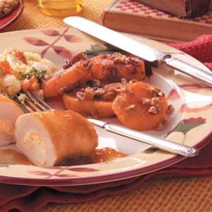 Candied Sweet Potatoes with Pecans