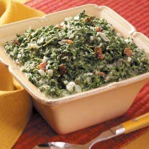 Creamed Spinach with Bacon