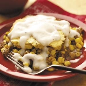 Meaty Cornbread Casserole