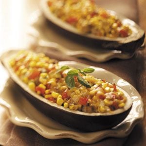 Vegetable-Stuffed Eggplant