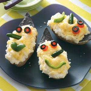 Wicked Witch Stuffed Potatoes