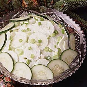 Sour Cream Cucumber Salad
