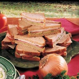 Avocado Ham Sandwiches