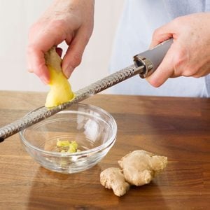 Microplane fresh ginger