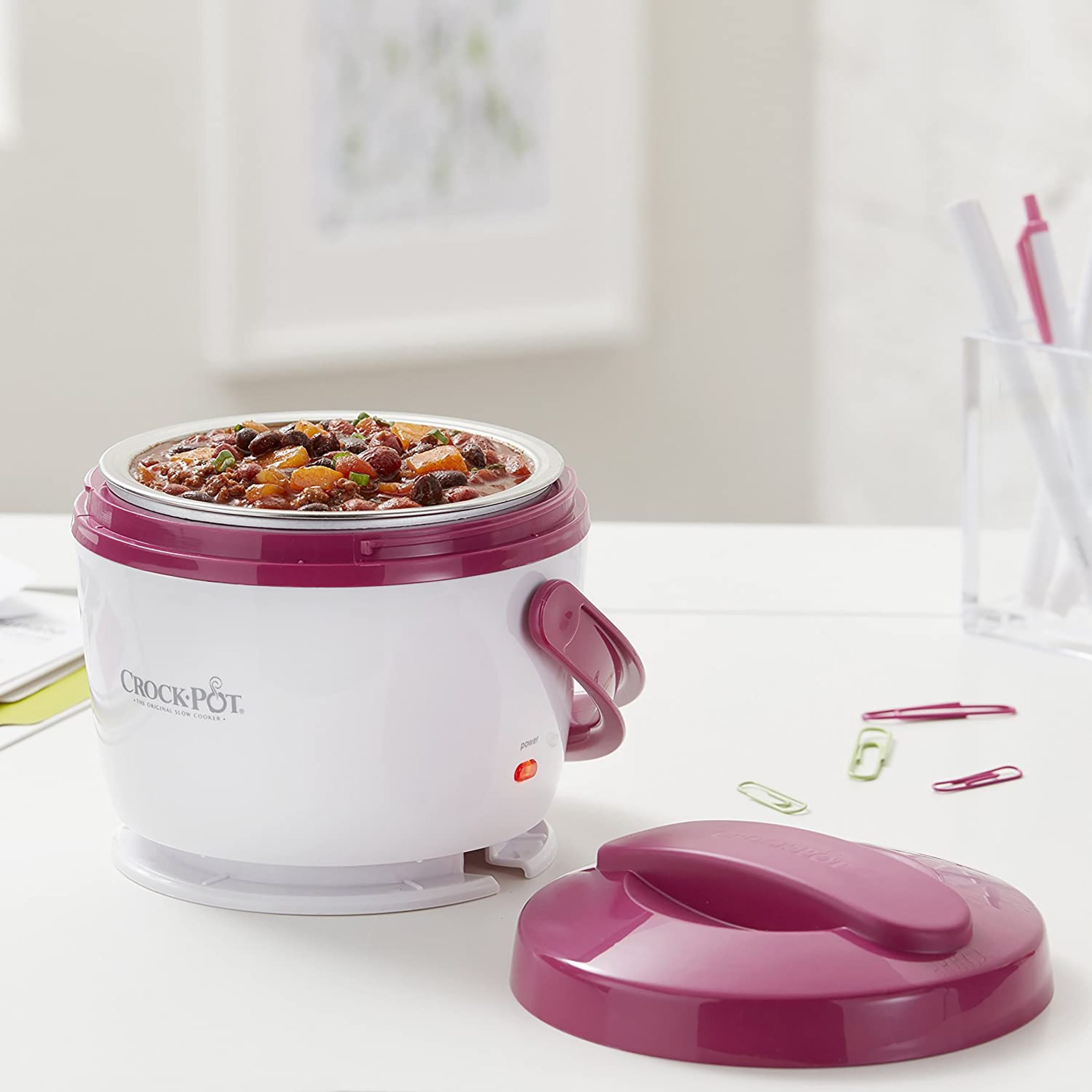Crockpot SCCPLC200PK-NP Lunch Crock Food Warmer, Pink, 20oz