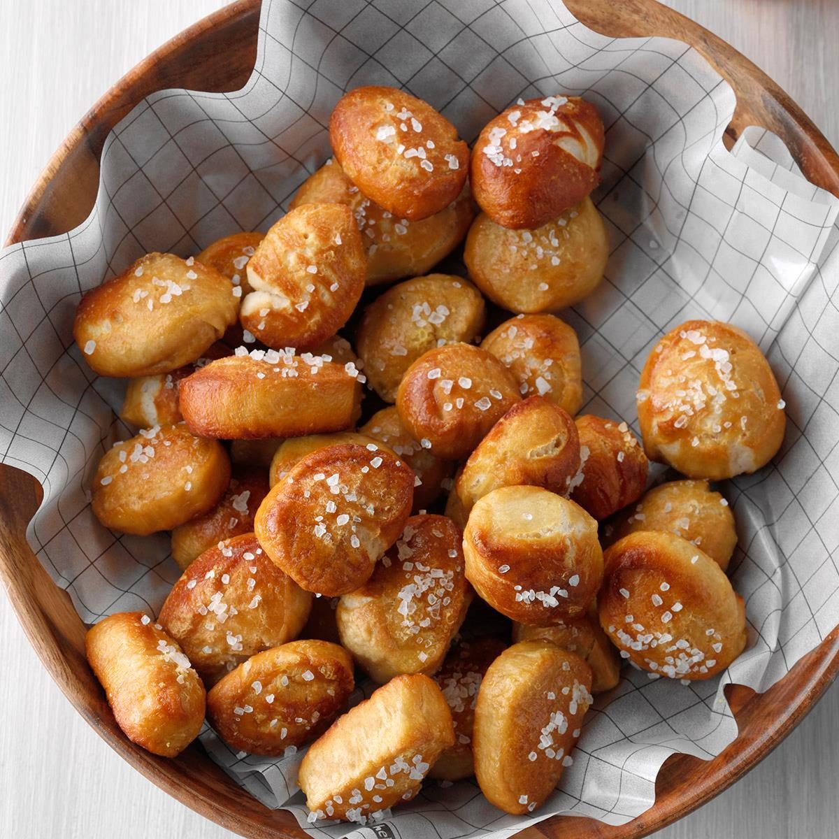 Pretzel Bites Based On Soft Beer Pretzels in a bowl