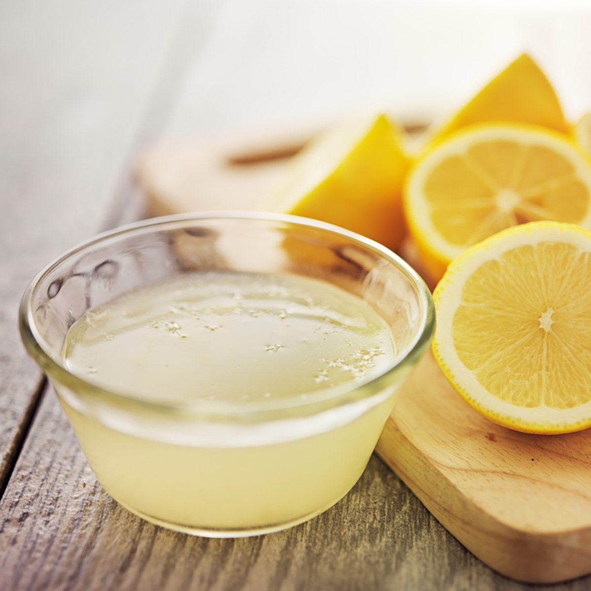 freshly squeezed lemon juice in small bowl