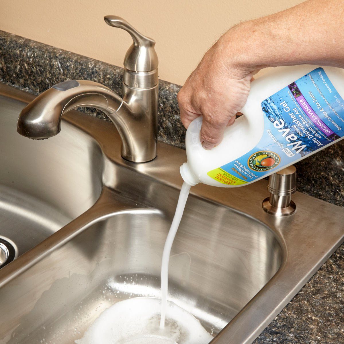 unclogging the drain