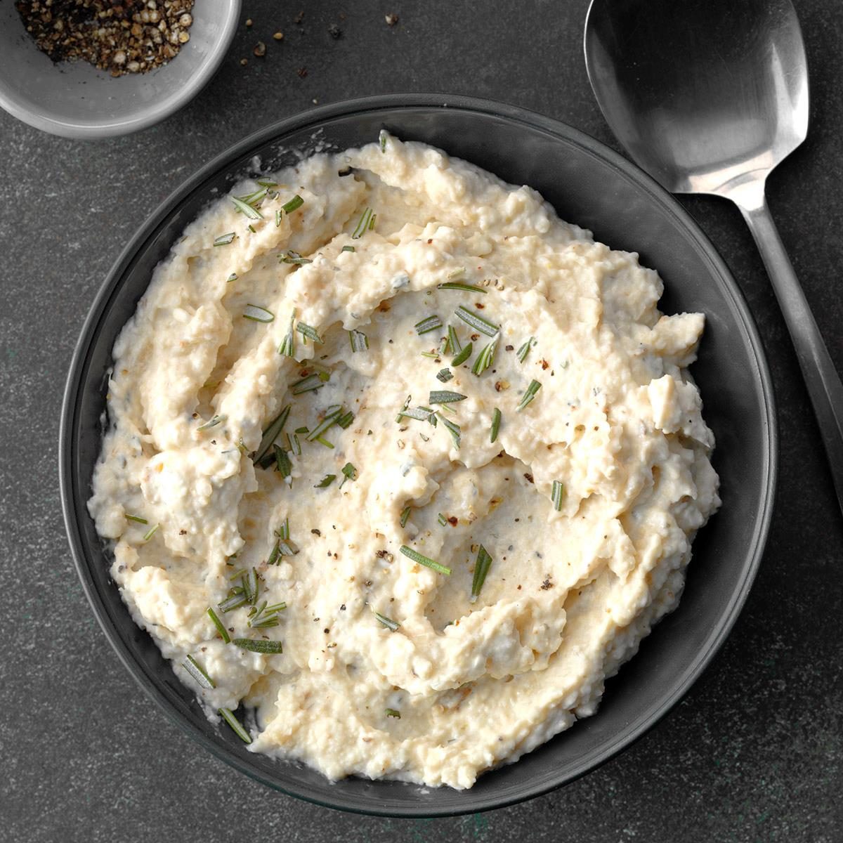 Slow-Cooker Garlic-Rosemary Cauliflower Puree