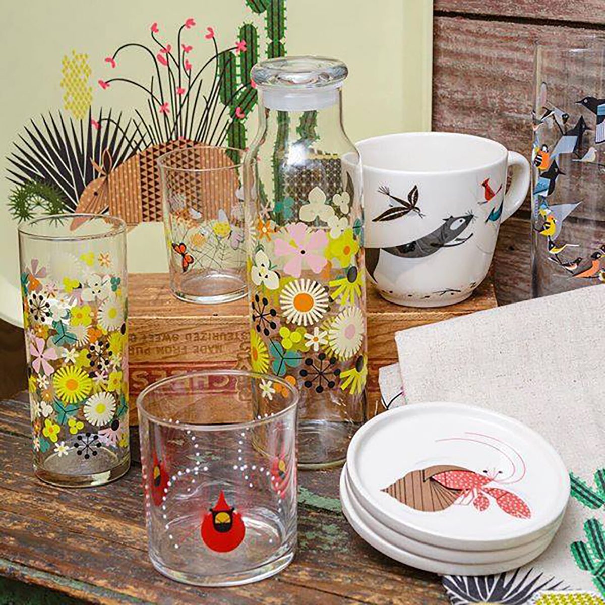 Fishs Eddy drinkware and kitchen decor
