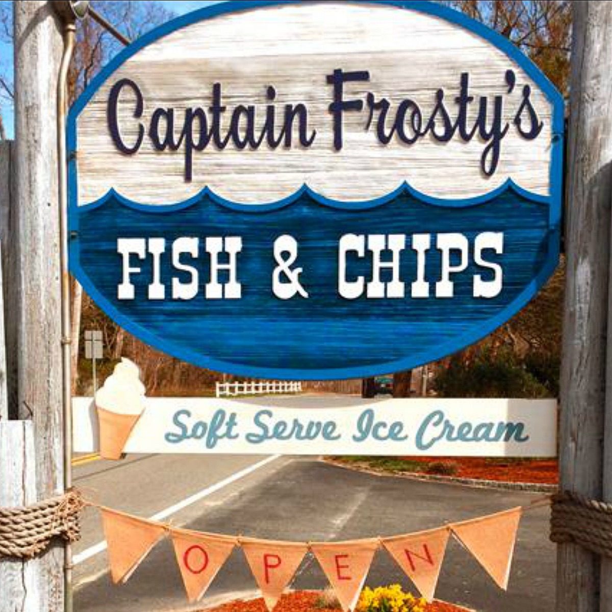 Sign outside Captain Frosty