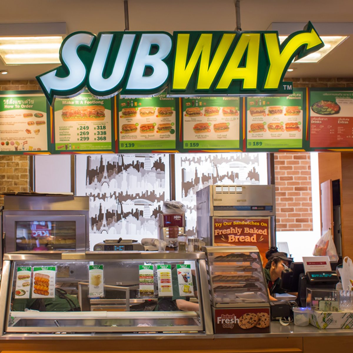 Exterior view of Subway Restaurant