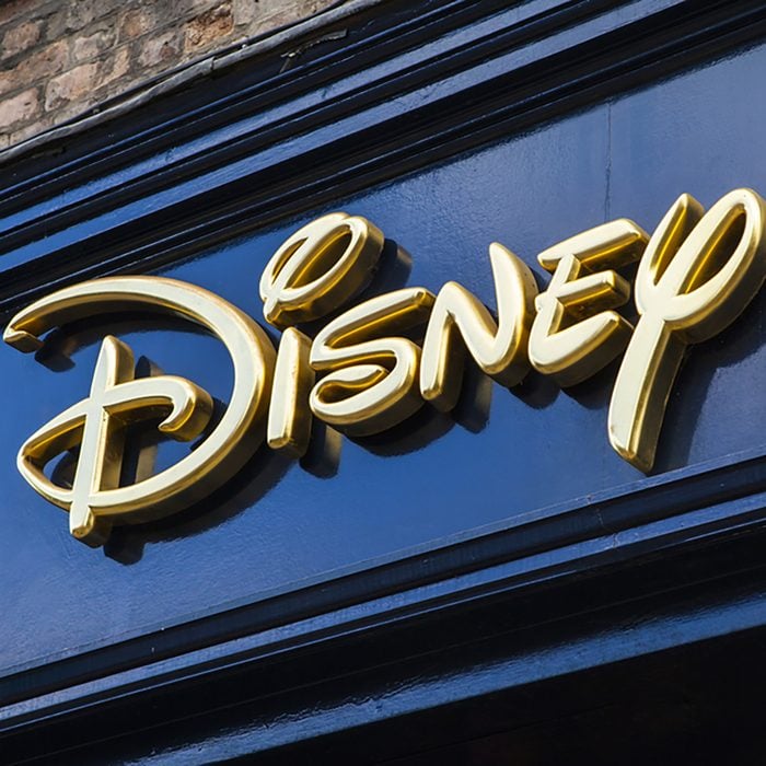 The sign for a Disney retail store in York, on 26th August 2015