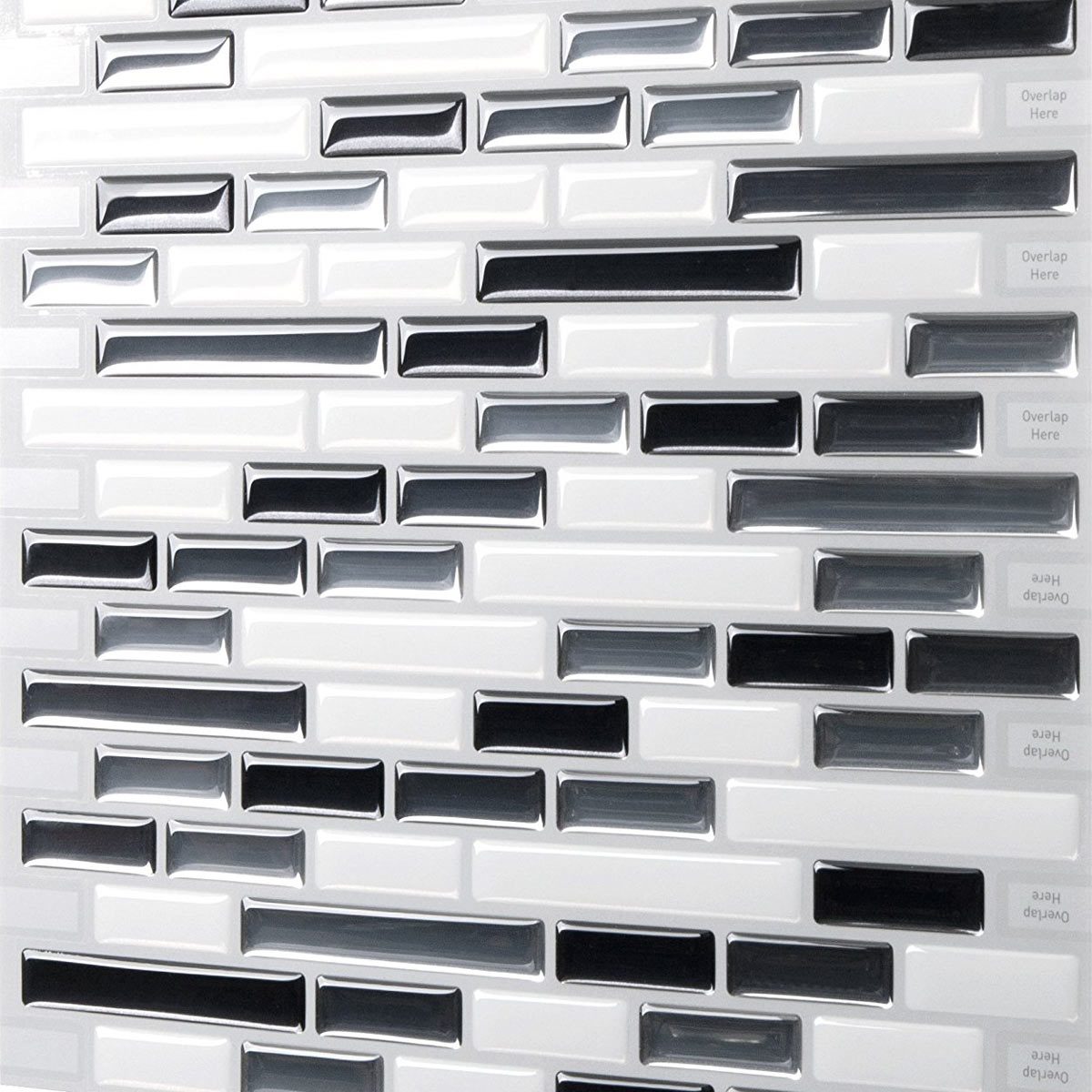 Tic Tac Tiles Premium Anti-mold Peel and Stick Wall Tiles