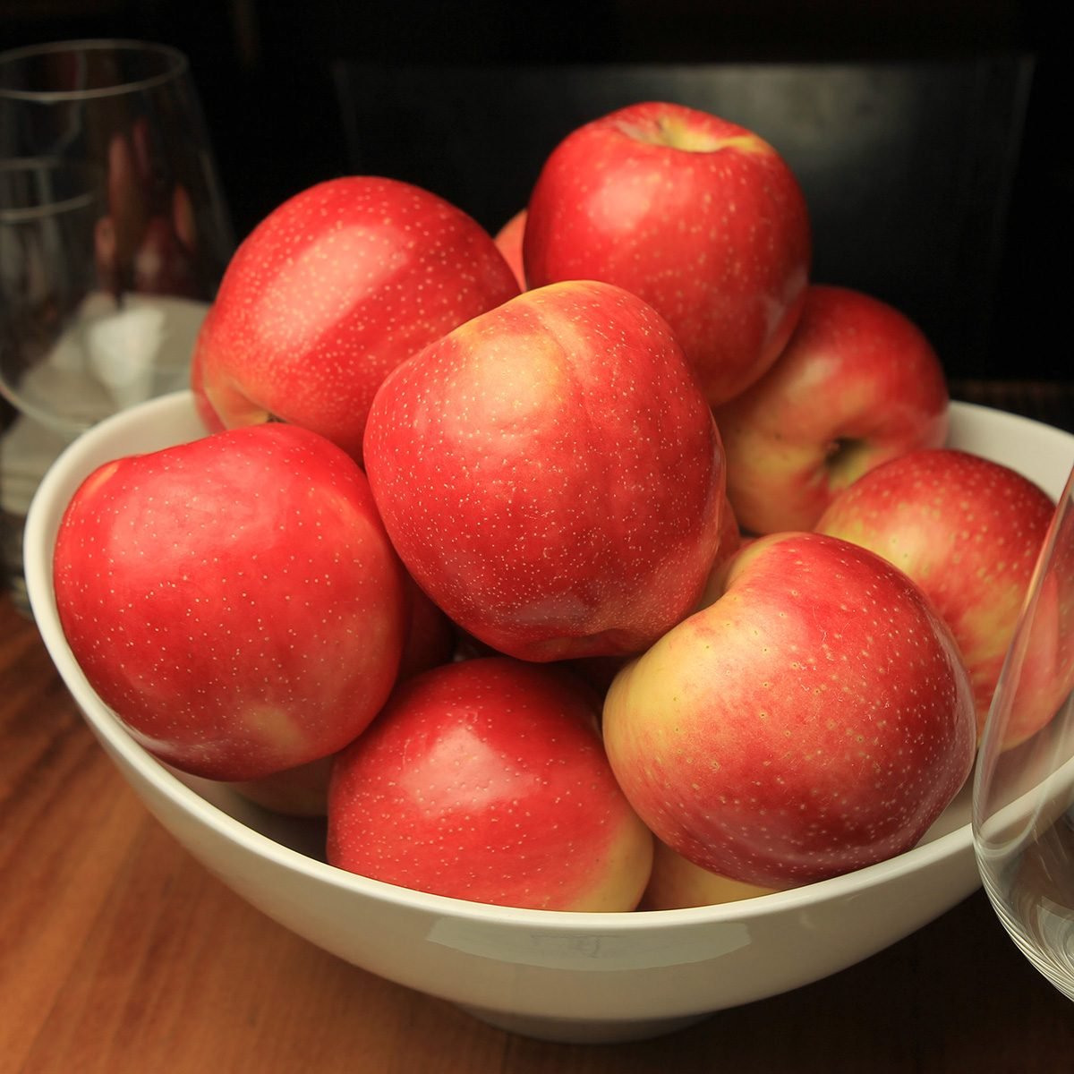 SweeTango apples are seen as chefs Vinny Dotolo and Jon Shook celebrate the arrival of SweeTango season by showcasing SweeTango recipes at a media event luncheon at Animal restaurant on September 17, 2013 in Los Angeles