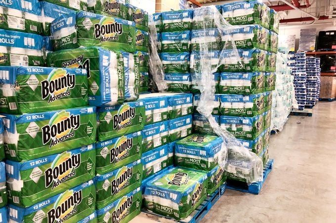 paper towels at Costco