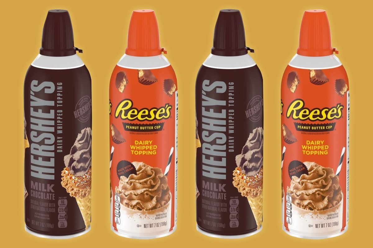 Hershey’s and Reese’s Whipped Cream Toppings Are Here