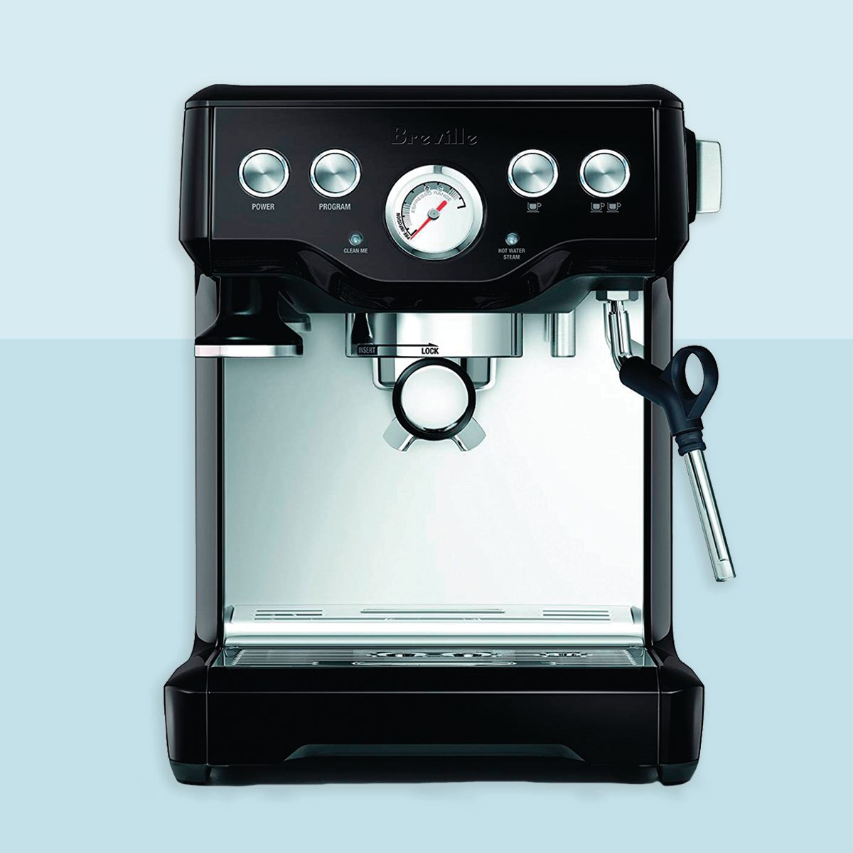 Breville BES840BSXL The Infuser Espresso Machine, Black Sesame, 2.3