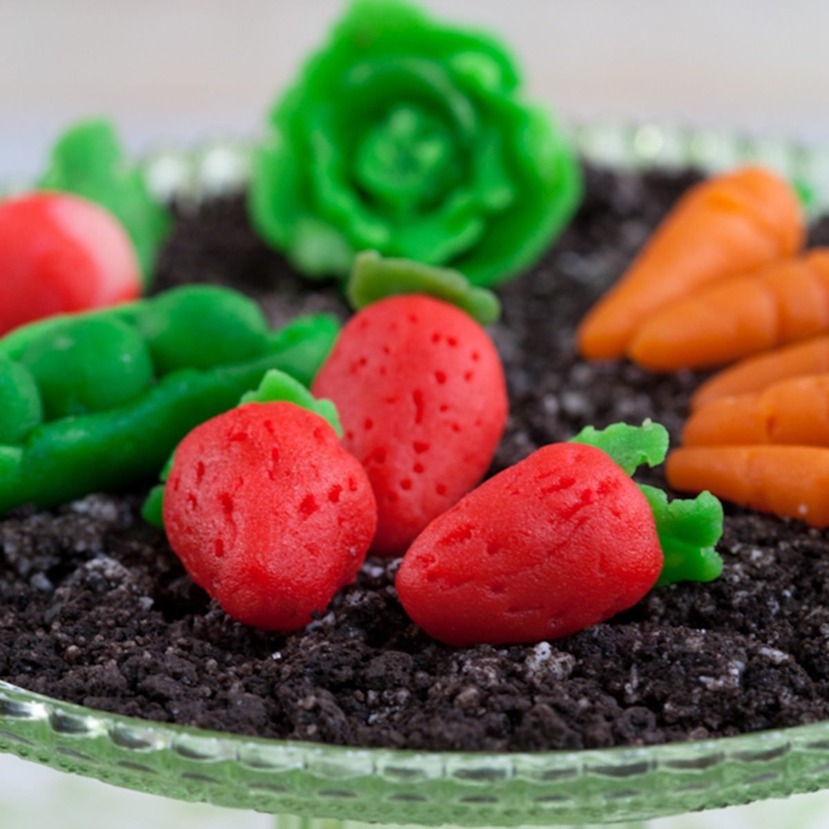 Making Marzipan Candy Vegetable Garnishes